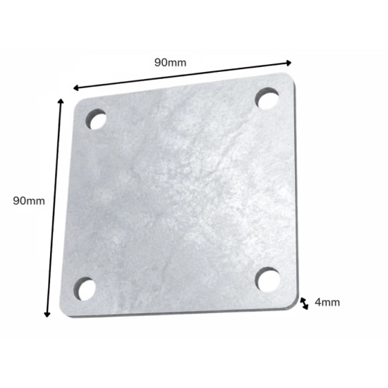 Blacha montażowa 90x90x4mm OCYNK